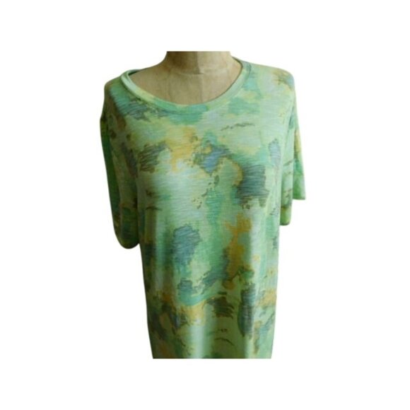 Logo by Lori Goldstein Size L Large Artsy STRETCH Knit Dress - Picture 3 of 3